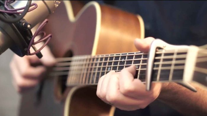 Guitar and microphone